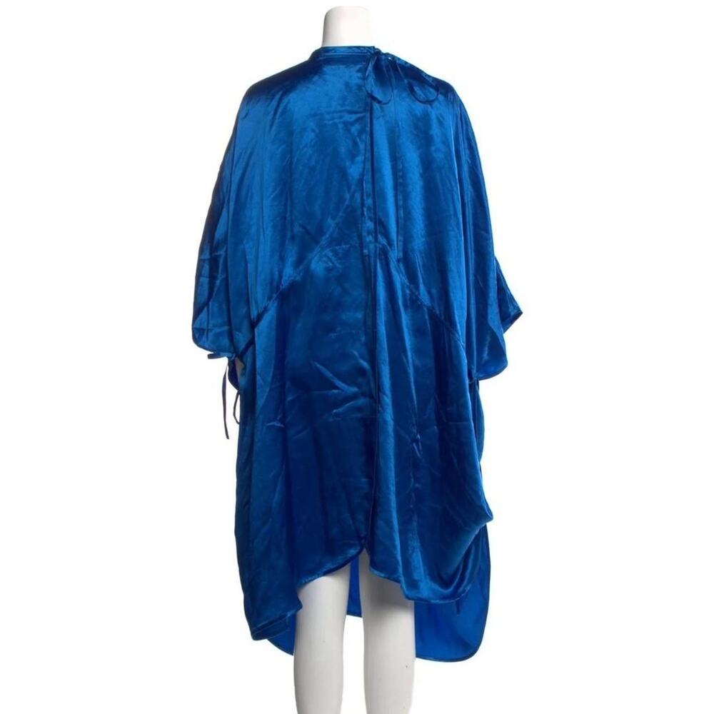 Acne Blue Satin Mini Dress - Picture 3 of 7